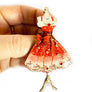 Rosie Rose Parker :  Christmas : 1950s Christmas Dress Brooch