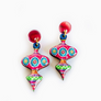 Rosie Rose Parker : 50s Christmas bauble dangle earrings