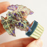 Laliblue : Plant Lover : Alocasia Brooch