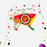 Rosie Rose Parker : Atomic Retro Clock Pin Brooch