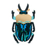 Erstwilder : Australiana : Ruby the Rainbow Stag Beetle Brooch