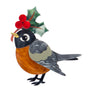 Erstwilder : Merry Menagerie : Ruby the Robin Brooch