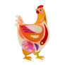 Erstwilder : Pete Cromer Easter : Bessie the Chicken Brooch
