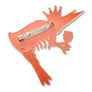Erstwilder : Pascal's Prawn Parade : Pascal the King Prawn Brooch