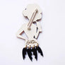 LaliBlue : Creepy Party : Bat Woman Brooch