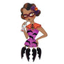 LaliBlue : Creepy Party : Bat Woman Brooch