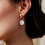 Wolf & Moon : Beatrice Hoops in Off-White