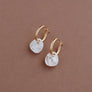Wolf & Moon : Beatrice Hoops in Off-White