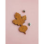 Wolf & Moon : Beetroot Brooch