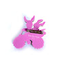 Rosie Rose Parker : Betty Rabbit and Bert Go Cycling Easter Brooch