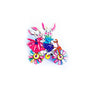 Rosie Rose Parker : Betty Rabbit and Bert Go Cycling Easter Brooch