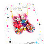 Rosie Rose Parker : Betty Rabbit and Bert go Cycling Easter Necklace