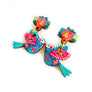 Rosie Rose Parker : Big Beautiful Kissing Bird Earrings
