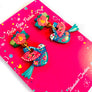 Rosie Rose Parker : Big Beautiful Kissing Bird Earrings