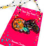 Rosie Rose Parker : Halloween : Big Cats on a Broomstick Necklace