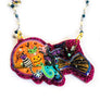 Rosie Rose Parker : Halloween : Big Cats on a Broomstick Necklace