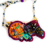 Rosie Rose Parker : Halloween : Big Cats on a Broomstick Necklace