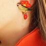 LaliBlue : Spring : Bird and Flower Earrings
