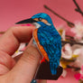 Dolly Dimple Design : Kingfisher Brooch