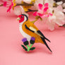 Dolly Dimple Design : Goldfinch on Thistle Brooch
