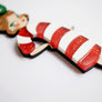 LaliBlue : Christmas : Candy cane girl brooch