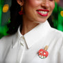 LaliBlue : Cursed Carnival : Caramel Apple Brooch