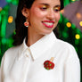 LaliBlue : Cursed Carnival : Caramel Apple Brooch