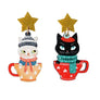 LaliBlue : Christmas : Cat Earrings