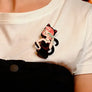LaliBlue : Creepy Party : Cat Woman Brooch