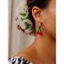 Wolf & Moon : Cherry Hoop Earrings