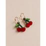 Wolf & Moon : Cherry Hoop Earrings