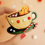 LaliBlue : Christmas : Chocolate Cup Brooch