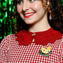 LaliBlue : Christmas : Chocolate Cup Brooch