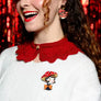 LaliBlue : Christmas : Christmas Mushroom Brooch