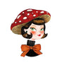 LaliBlue : Christmas : Christmas Mushroom Brooch