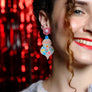LaliBlue : Christmas : Christmas Snow Ornament Earrings