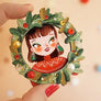 LaliBlue : Christmas : Christmas Wreath Brooch