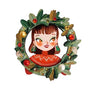 LaliBlue : Christmas : Christmas Wreath Brooch