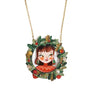 LaliBlue : Christmas : Christmas Wreath Necklace