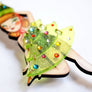 LaliBlue : Christmas : Christmas tree girl brooch