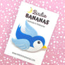 Birdie Bananas : Classic Blue Bluebird Brooch