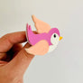 Birdie Bananas : Classic Pink Bluebird Brooch