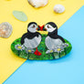 Dolly Dimple Design : Puffins Brooch