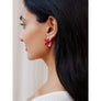 Wolf & Moon : Connie Hoops in Raspberry Crush