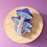 Cherryloco : Cosmic magic mushroom cluster brooch or pendant