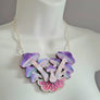 Cherryloco : Cosmic magic mushroom cluster statement necklace
