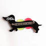 LaliBlue : Summerween : Dachshund with floats brooch