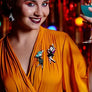 LaliBlue : Creepy Party : Dancing Vampiress brooch