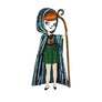 LaliBlue : Halloween Woods : Death Scout Girl Brooch