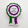 Dolly Dimple Design : Votes for Women Rosette Pin Badge